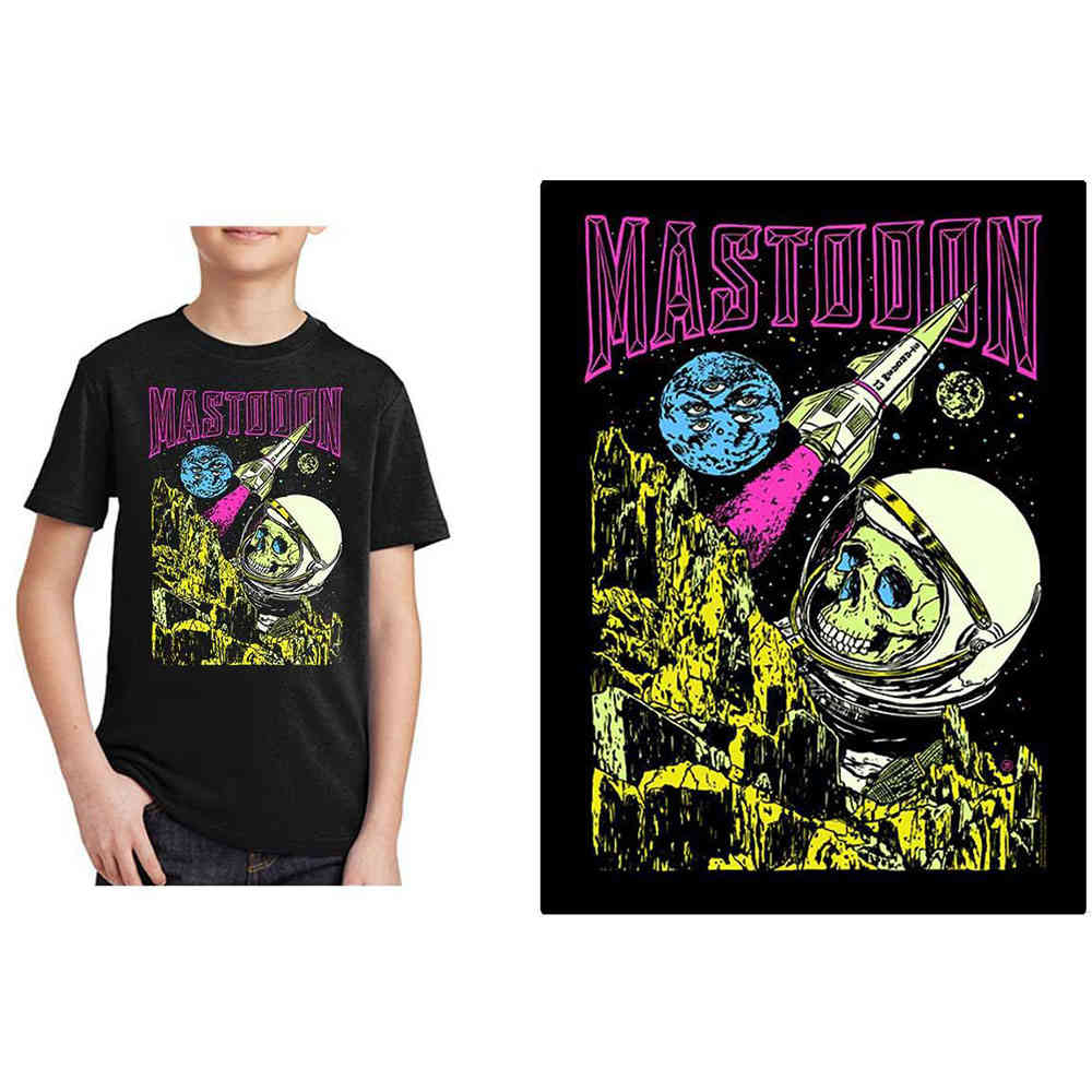 Mastodon - Space Colorization Kinder Tshirt - Zwart